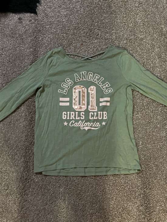 The Children's Place Other - Los Angeles Girls Club Graphic Tee in Olive Green